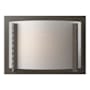 Hubbardton Forge Vertical Bar 9" Tall Wall Sconce Dark Smoke / White Art