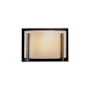 Hubbardton Forge Vertical Bar 9" Tall Wall Sconce Natural Iron / White Art