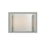 Hubbardton Forge Vertical Bar 9" Tall Wall Sconce Sterling / White Art