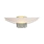Hubbardton Forge Impressions 6" Tall Wall Sconce Vintage Platinum / Opal