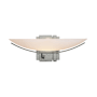 Hubbardton Forge Impressions 6" Tall Wall Sconce Sterling / Opal