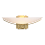 Hubbardton Forge Impressions 6" Tall Wall Sconce Modern Brass / Opal