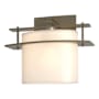 Hubbardton Forge Ellipse 8" Tall Wall Sconce Soft Gold / Opal