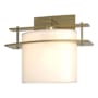 Hubbardton Forge Ellipse 8" Tall Wall Sconce Modern Brass / Opal