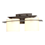 Hubbardton Forge Ellipse 2 Light 8" Tall Wall Sconce Bronze / Opal