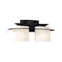 Hubbardton Forge Ellipse 2 Light 8" Tall Wall Sconce Black / Opal