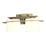 Hubbardton Forge Ellipse 2 Light 8" Tall Wall Sconce Soft Gold / Opal