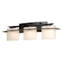 Hubbardton Forge Ellipse 3 Light 26" Wide Vanity Light with Customizable Glass Shade Oil Rubbed Bronze / Opal
