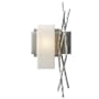 Hubbardton Forge Brindille 19" Tall Wall Sconce Vintage Platinum / Opal