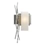 Hubbardton Forge Brindille 19" Tall Wall Sconce Vintage Platinum / Opal