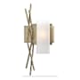 Hubbardton Forge Brindille 19" Tall Wall Sconce Soft Gold / Opal
