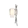 Hubbardton Forge Brindille 19" Tall Wall Sconce Sterling / Opal