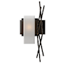 Hubbardton Forge Brindille 19" Tall Wall Sconce Oil Rubbed Bronze / Opal