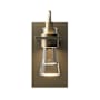 Hubbardton Forge Erlenmeyer 10" Tall Wall Sconce Soft Gold / Clear