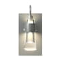 Hubbardton Forge Erlenmeyer 10" Tall Wall Sconce Vintage Platinum / Clear