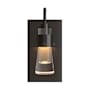 Hubbardton Forge Erlenmeyer 10" Tall Wall Sconce Oil Rubbed Bronze / Clear