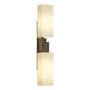 Hubbardton Forge Ondrian 2 Light 21" Tall Wall Sconce Bronze / Opal