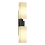 Hubbardton Forge Ondrian 2 Light 21" Tall Wall Sconce Black / Opal