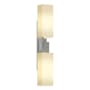 Hubbardton Forge Ondrian 2 Light 21" Tall Wall Sconce Vintage Platinum / Opal