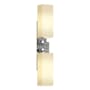 Hubbardton Forge Ondrian 2 Light 21" Tall Wall Sconce Sterling / Opal