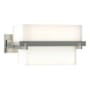 Hubbardton Forge Kakomi 2 Light 5" Tall Wall Sconce Sterling / Opal