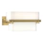 Hubbardton Forge Kakomi 2 Light 5" Tall Wall Sconce Modern Brass / Opal