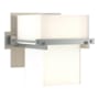 Hubbardton Forge Kakomi 6" Tall Wall Sconce Vintage Platinum / Opal