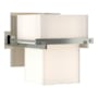 Hubbardton Forge Kakomi 6" Tall Wall Sconce Sterling / Opal