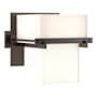 Hubbardton Forge Kakomi 6" Tall Wall Sconce Oil Rubbed Bronze / Opal