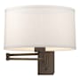Hubbardton Forge Simple Lines 11" Tall Wall Sconce Bronze / Flax