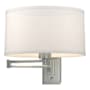 Hubbardton Forge Simple Lines 11" Tall Wall Sconce Vintage Platinum / Flax