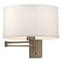 Hubbardton Forge Simple Lines 11" Tall Wall Sconce Soft Gold / Flax