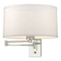 Hubbardton Forge Simple Lines 11" Tall Wall Sconce Sterling / Flax
