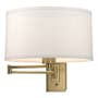 Hubbardton Forge Simple Lines 11" Tall Wall Sconce Modern Brass / Flax