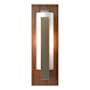 Hubbardton Forge Vertical Bar 15" Tall Wall Sconce with Customizable Glass Shade Soft Gold / Cherry / Opal