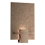 Hubbardton Forge Aperture 13" Tall Bathroom Sconce with Metal Shade Bronze / Topaz