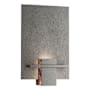 Hubbardton Forge Aperture 13" Tall Bathroom Sconce with Metal Shade Natural Iron / Topaz
