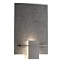 Hubbardton Forge Aperture 13" Tall Bathroom Sconce with Metal Shade Black / White Art