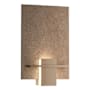 Hubbardton Forge Aperture 13" Tall Bathroom Sconce with Metal Shade Bronze / White Art