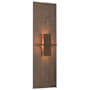 Hubbardton Forge Aperture 22" Tall Wall Sconce Bronze / Topaz