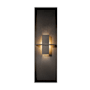 Hubbardton Forge Aperture 22" Tall Wall Sconce Dark Smoke / White Art
