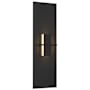 Hubbardton Forge Aperture 22" Tall Wall Sconce Black / White Art