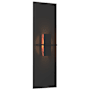 Hubbardton Forge Aperture 22" Tall Wall Sconce Black / Topaz
