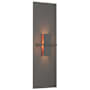 Hubbardton Forge Aperture 22" Tall Wall Sconce Natural Iron / Topaz