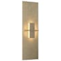 Hubbardton Forge Aperture 22" Tall Wall Sconce Soft Gold / White Art