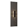 Hubbardton Forge Aperture 22" Tall Wall Sconce Oil Rubbed Bronze / White Art