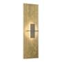 Hubbardton Forge Aperture 22" Tall Wall Sconce Modern Brass / White Art