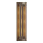 Hubbardton Forge Gallery 3 Light 28" Tall Wall Sconce Bronze / Ivory Art
