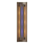 Hubbardton Forge Gallery 3 Light 28" Tall Wall Sconce Bronze / Blue