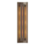 Hubbardton Forge Gallery 3 Light 28" Tall Wall Sconce Bronze / Amber